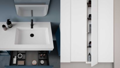 Mobili da Bagno con Maniglia a Gola